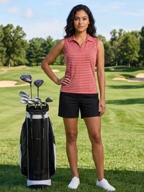 NIKE Golf Striped Shirt